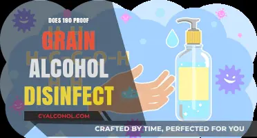 Can High-Proof Grain Alcohol Effectively Disinfect Surfaces and Tools?