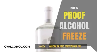 Exploring the Freezing Point of 42 Proof Alcohol: Facts and Myths