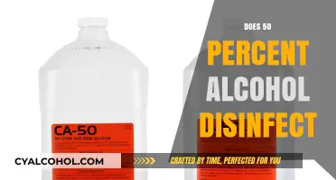 Alcohol Disinfection: Does 50% Strength Suffice for Effective Sanitization?