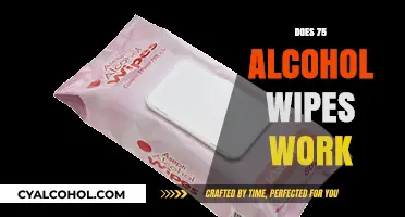Do Alcohol Wipes with 75% Alcohol Effectively Work?