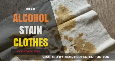 Unveiling the Truth: Does 91% Alcohol Leave Stains on Clothes?