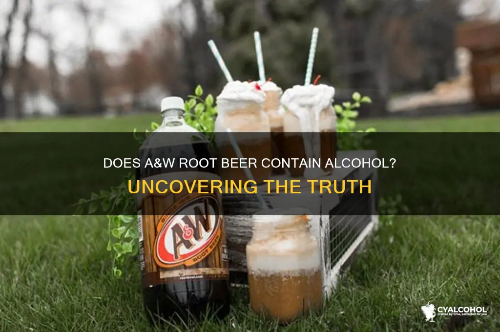 does a and w have alcohol