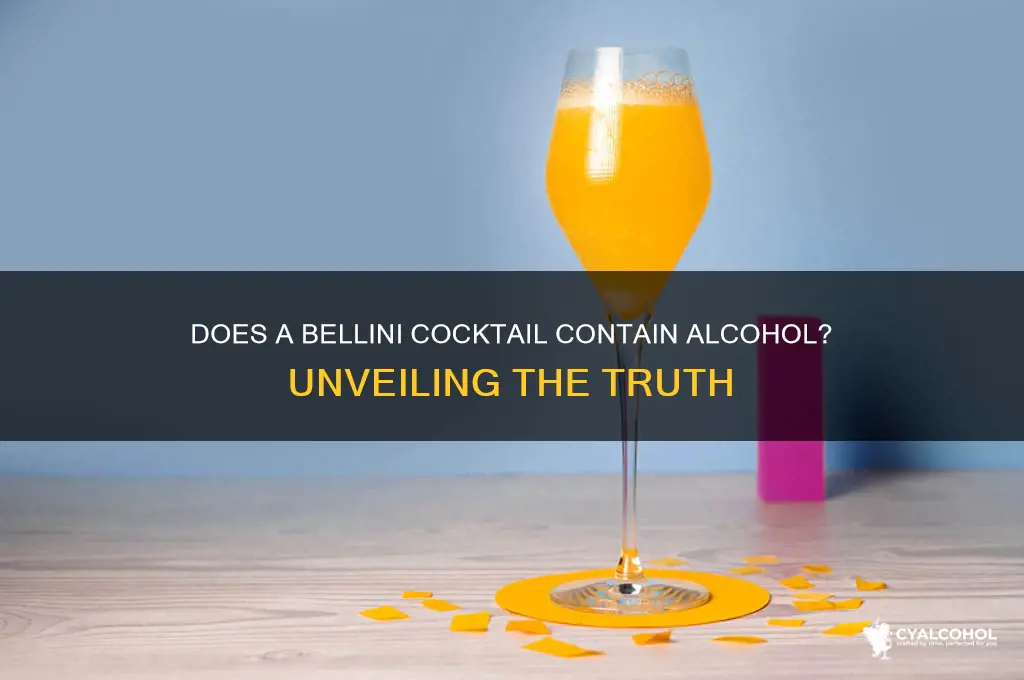 does a bellini cocktail have alcohol