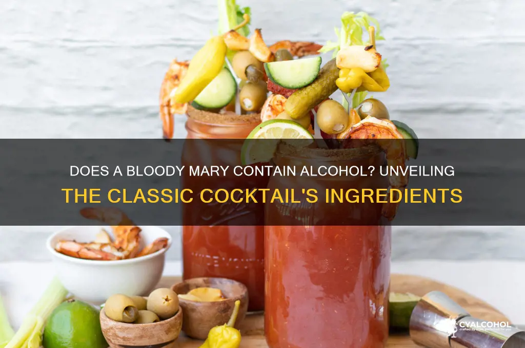 does a bloody mary have alcohol in it