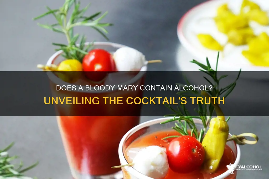 does a bloody mary have alcohol