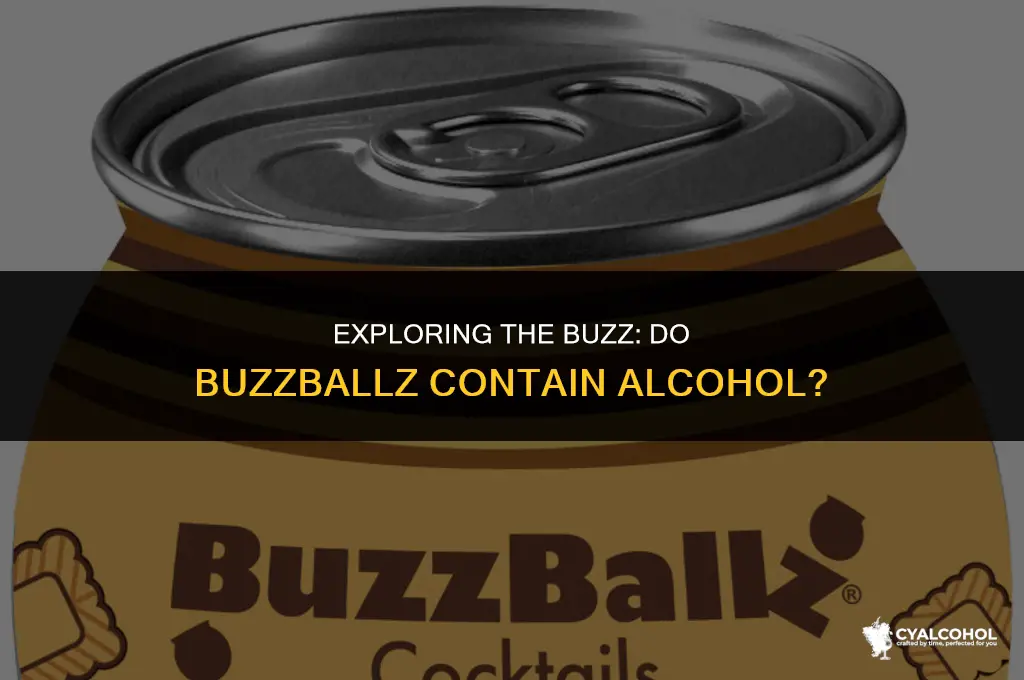 does a buzzballz have alcohol