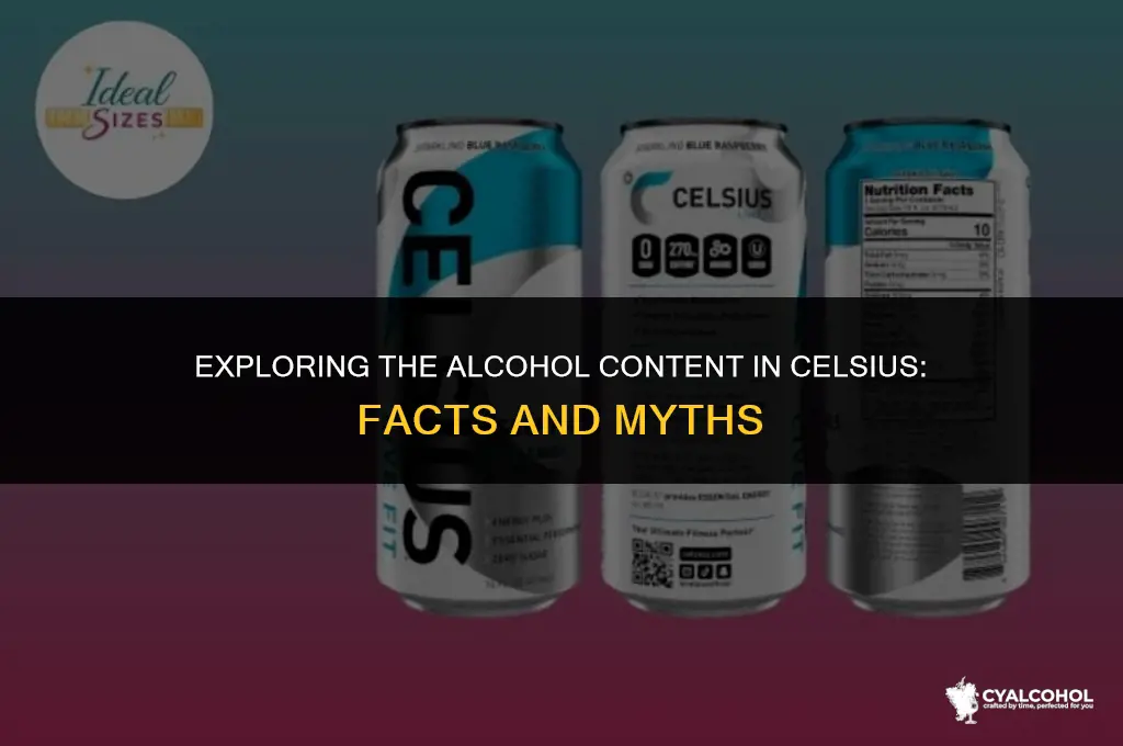 does a celsius have alcohol
