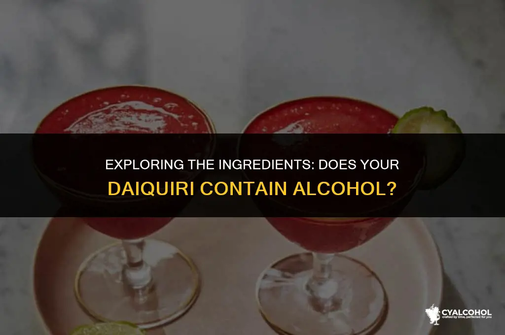 does a daiquiri have alcohol