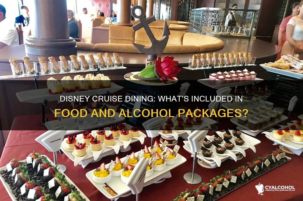 does a disney cruise include food and alcohol