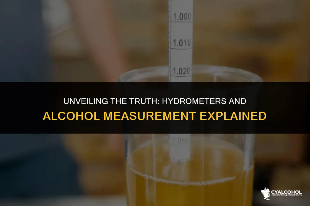 does a hydrometer measure alcohol