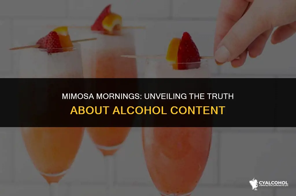 does a mimosa have alcohol