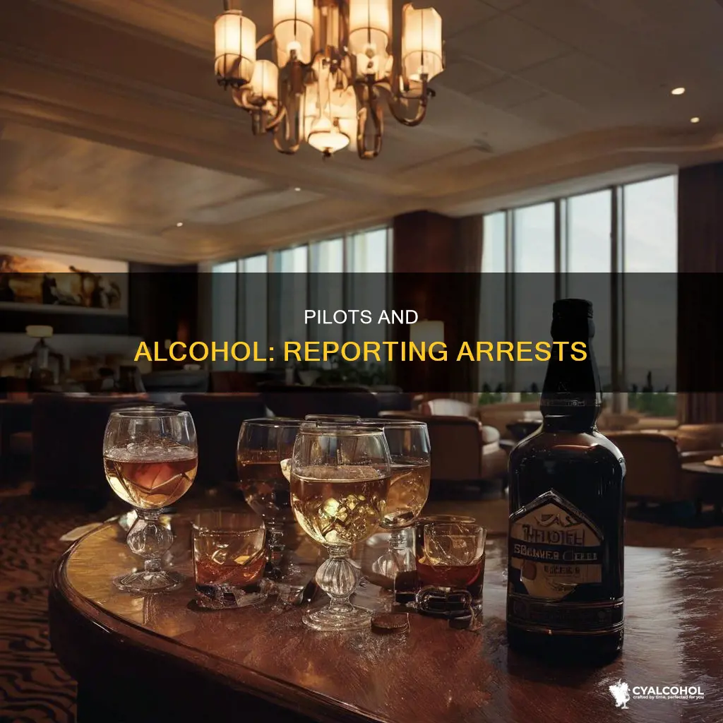 does a pilot have to report an alcohol related arrest
