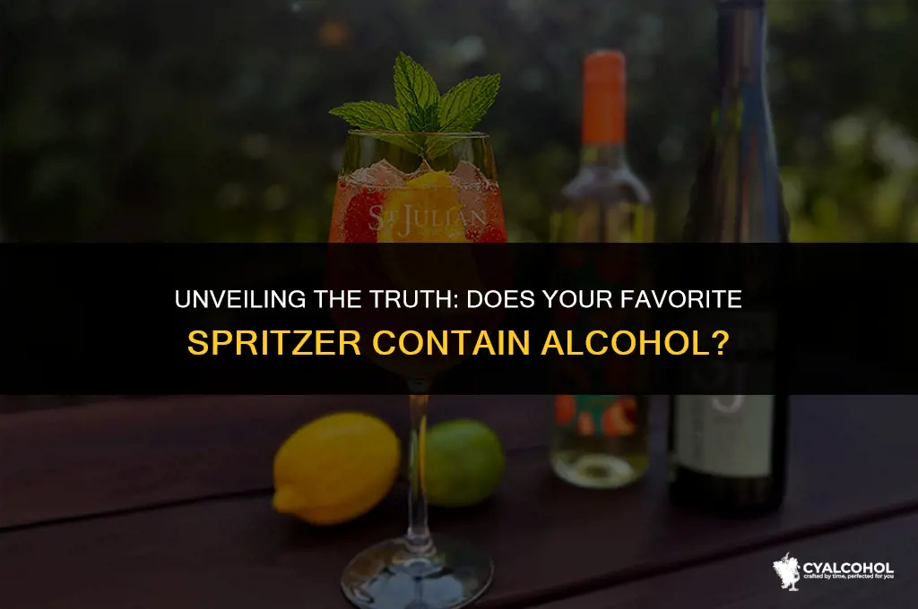 does a spritzer have alcohol