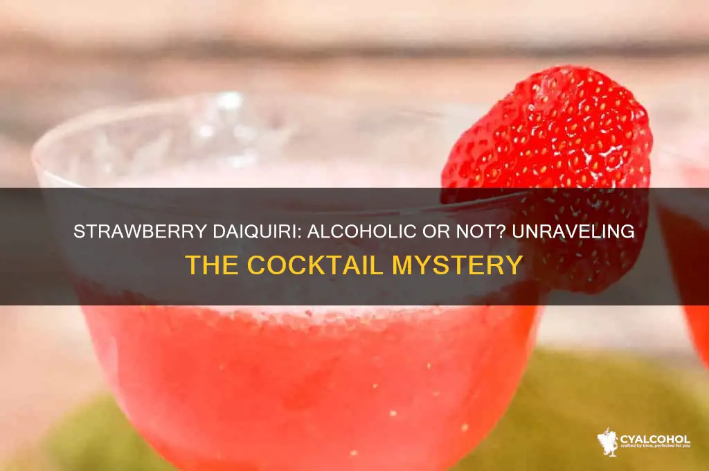 does a strawberry daiquiri have alcohol