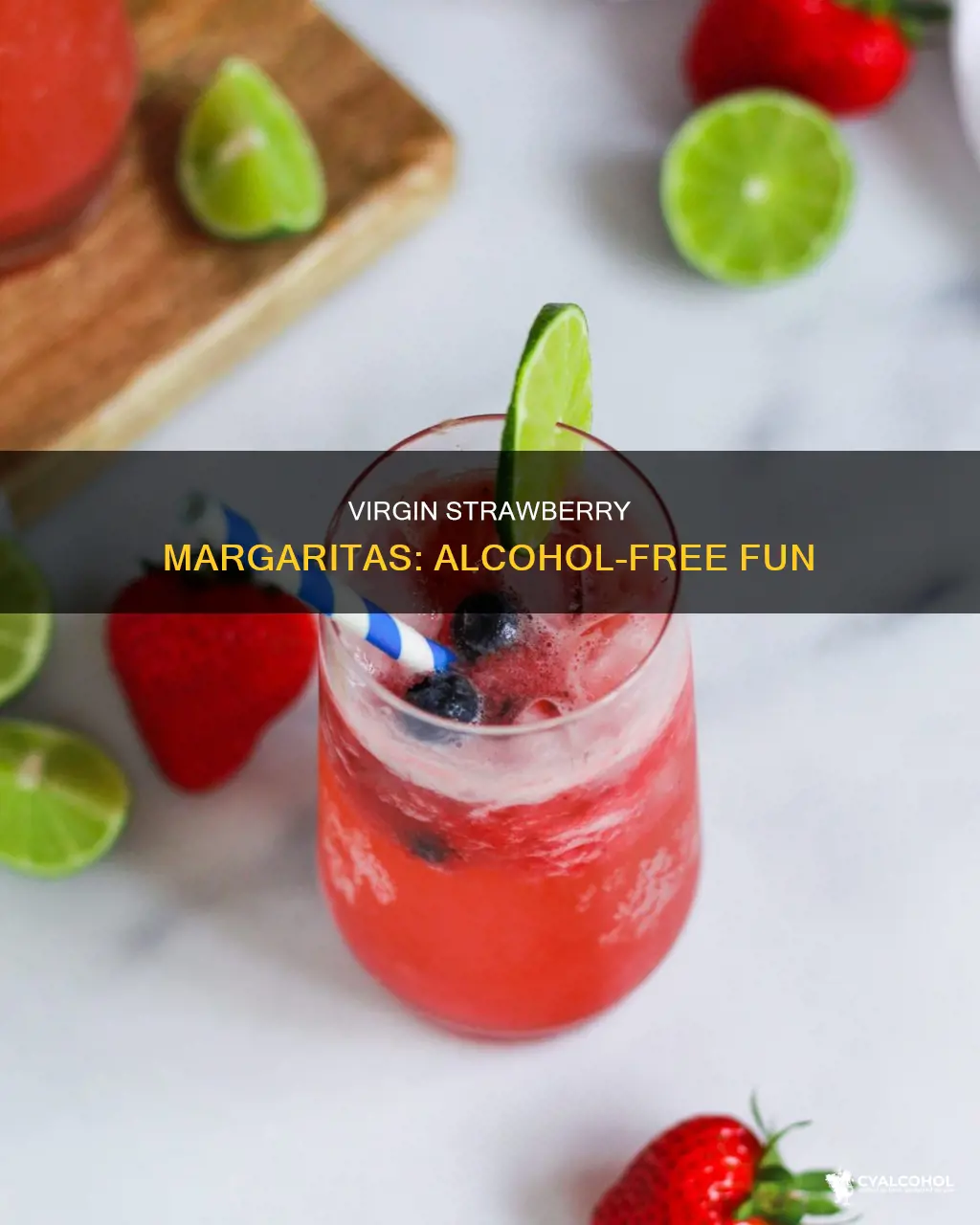 does a strawberry virgin margarita have any alcohol in it