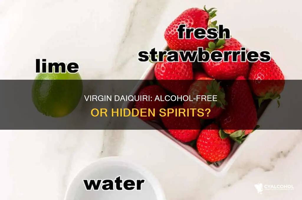does a virgin daiquiri have alcohol