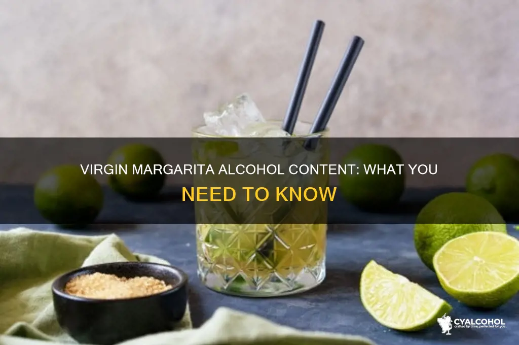 does a virgin margarita have alcohol in it
