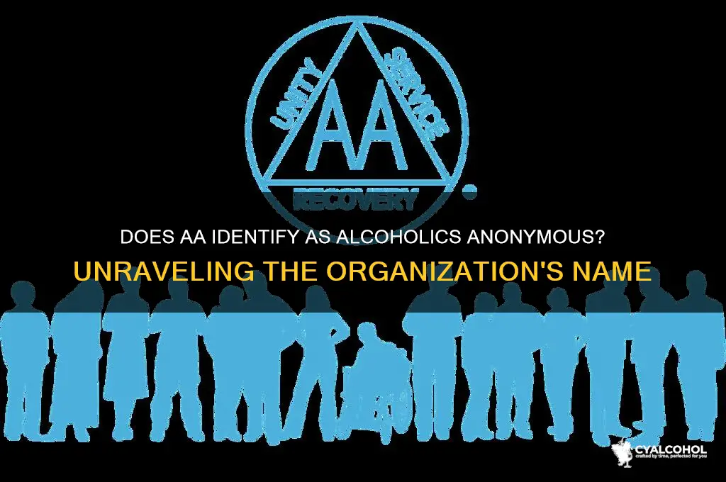 does aa call themselves alcoholics anonymous