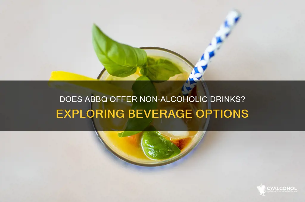does abbq have non-alcoholic beverages