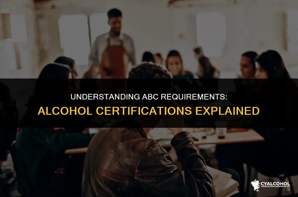 does abc requieretips alcohol certifications