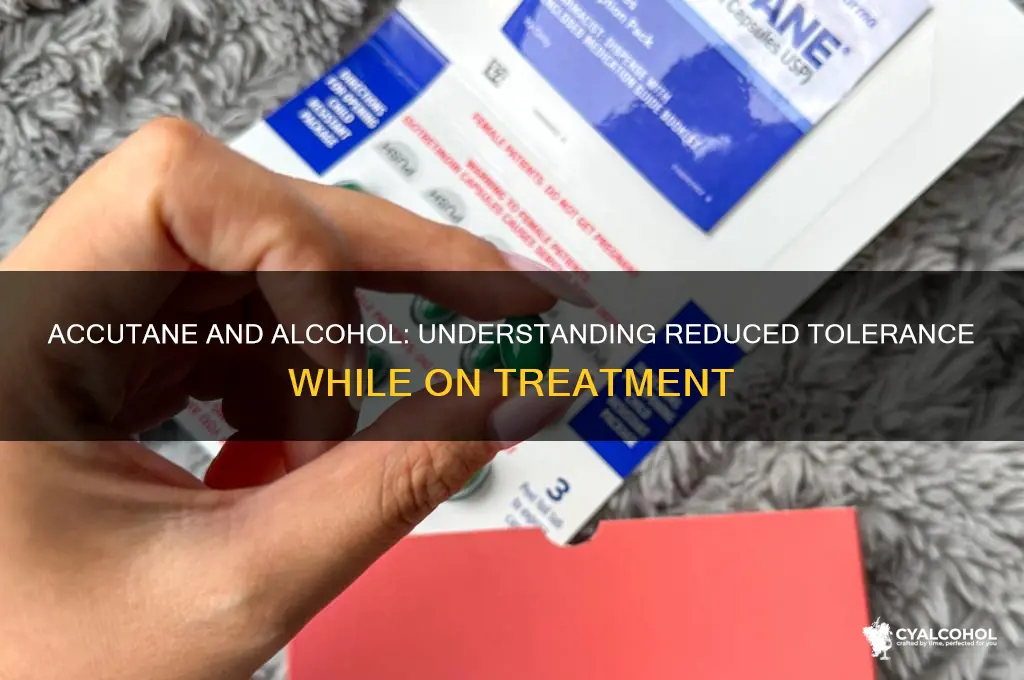 does accutane lower your alcohol tolerance