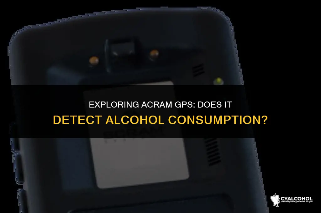 does acram gps detect alcohol