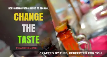 Alcohol and Food Coloring: Does It Affect Taste?