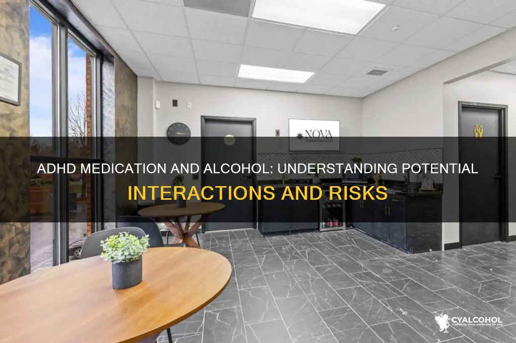 does adhd medication interact with alcohol
