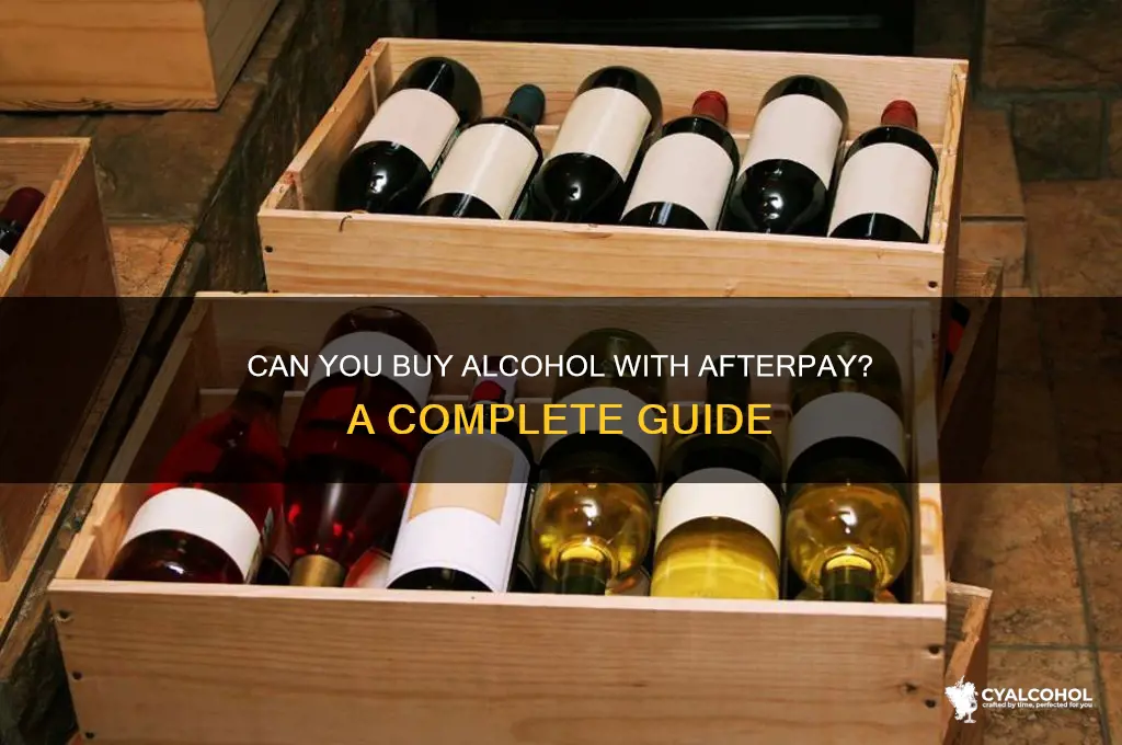 does afterpay do alcohol