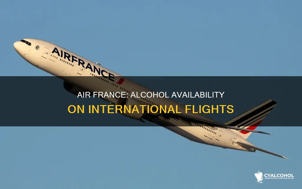 does air france have free alcohol on international flights