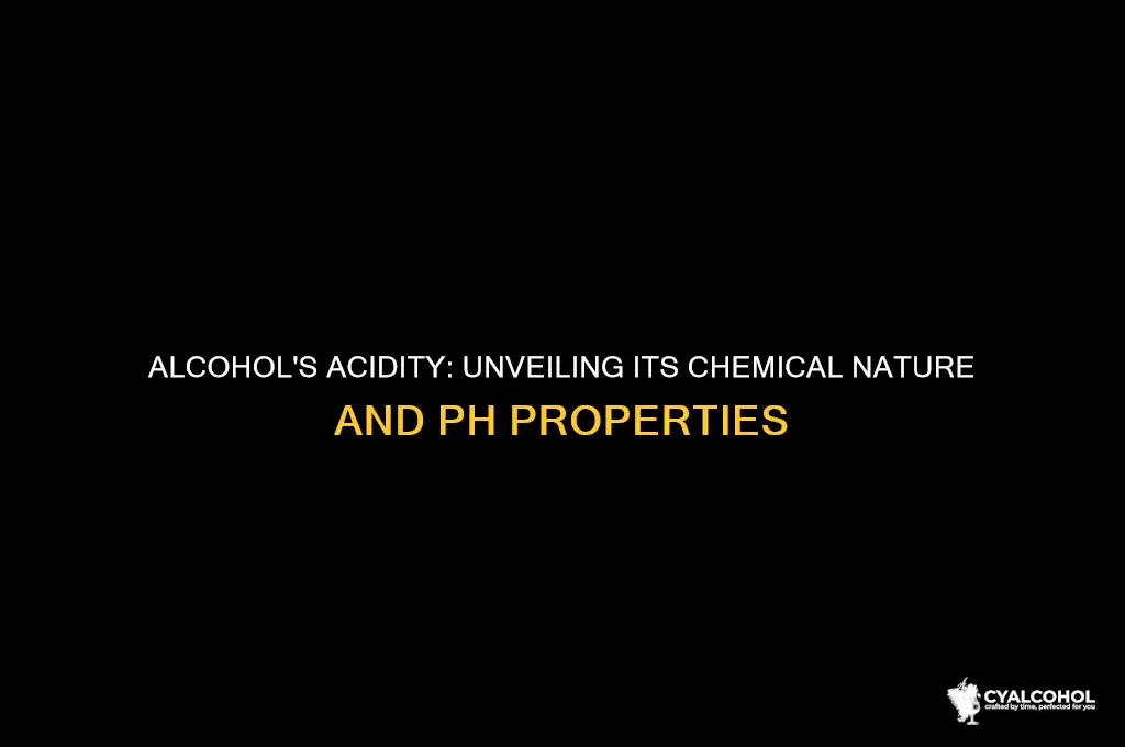 does alcohol act as an acid