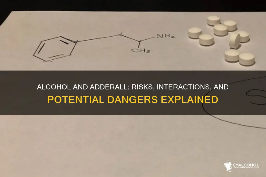 does alcohol adderall