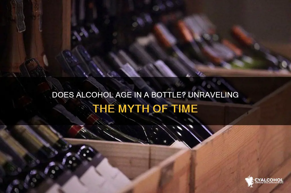 does alcohol age the same in a bottle