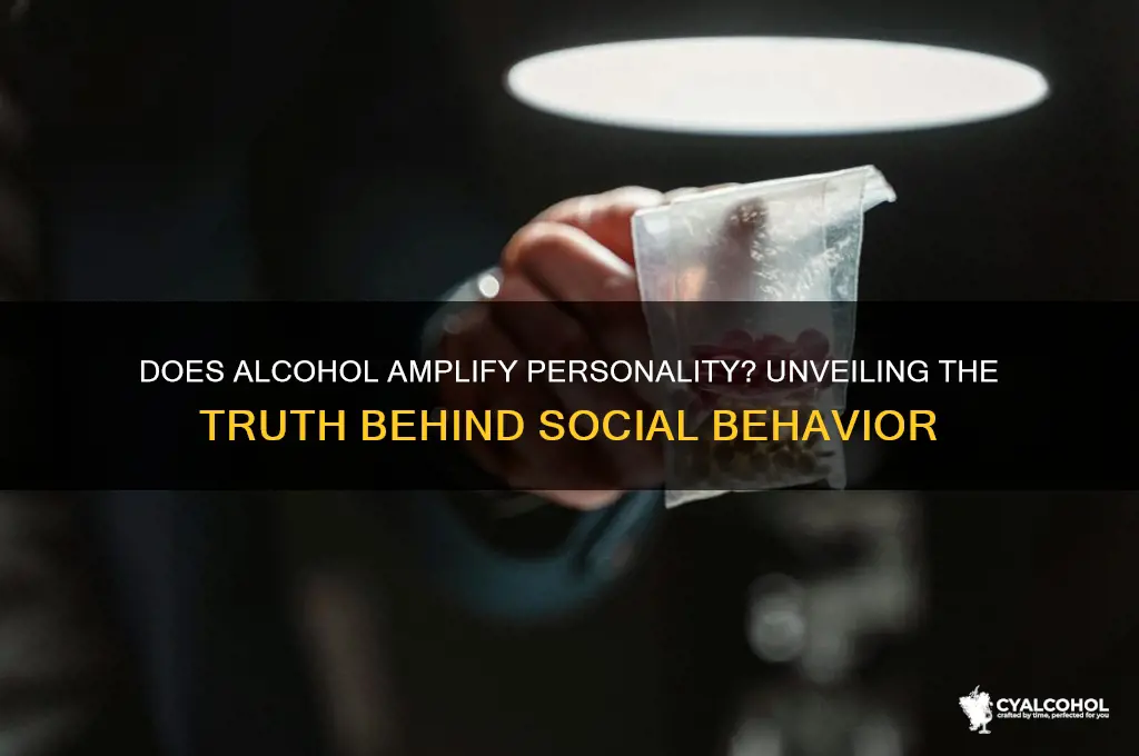does alcohol amplify personality