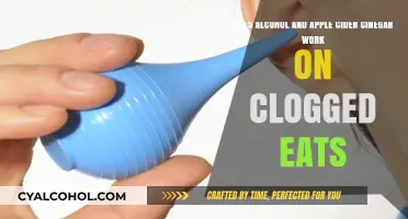 Apple Cider Vinegar and Alcohol: Drain Unclogger?