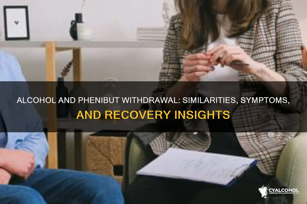 does alcohol and phenibut share withdrawal