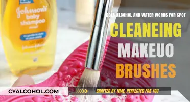 Alcohol and Water: Effective Brush Cleanse?