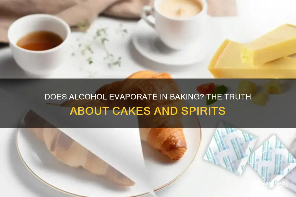 does alcohol back out of cakes