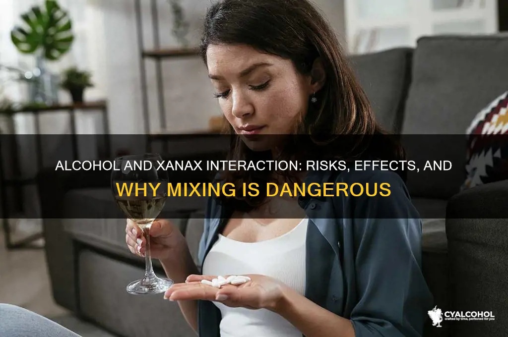 does alcohol block xanax