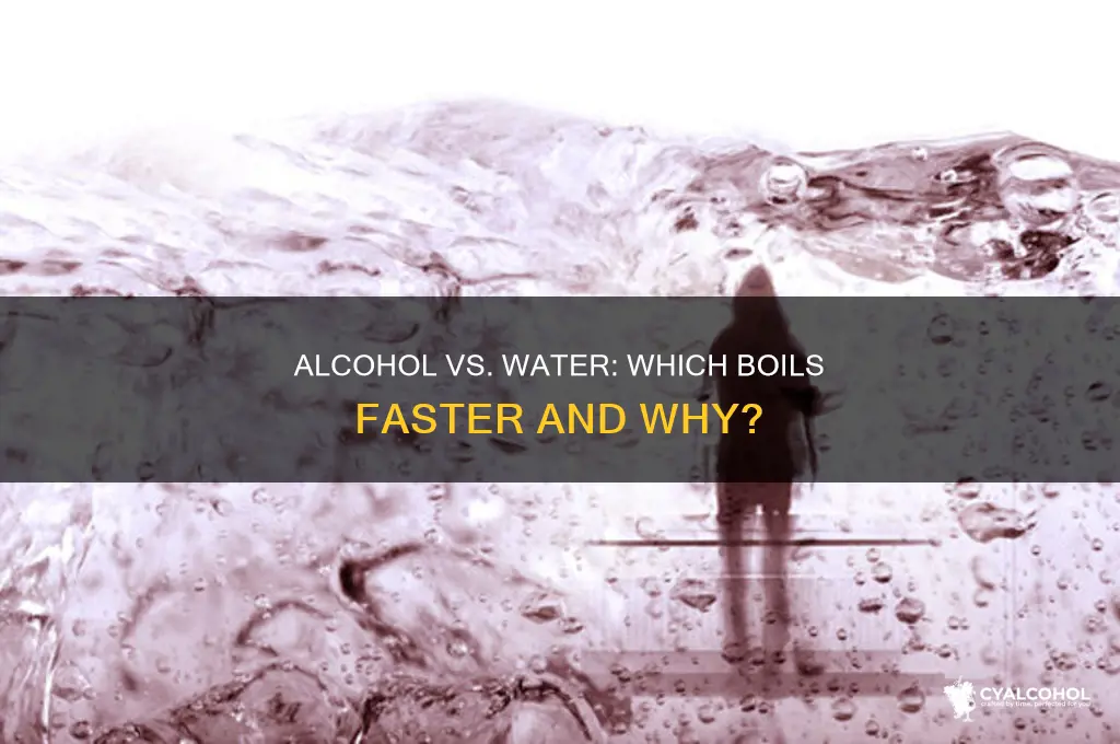 does alcohol boil faster than water