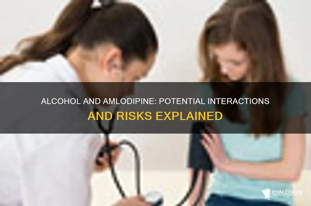 does alcohol bother amlodipine