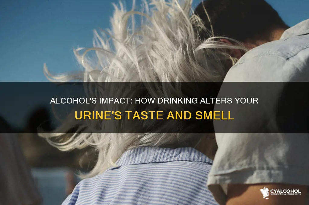 does alcohol change the flavor of your pee