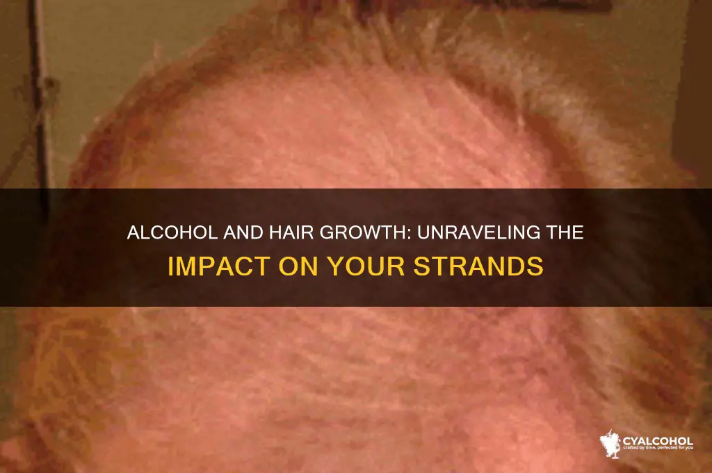 does alcohol consumption decrease hair growth