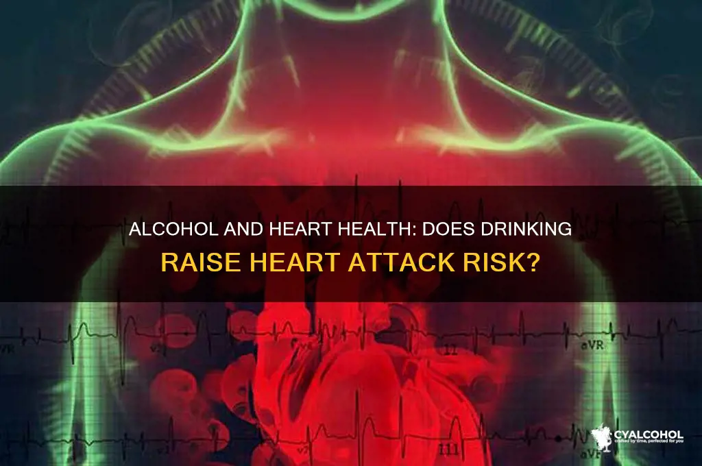 does alcohol consumption increase risk of heart attackk