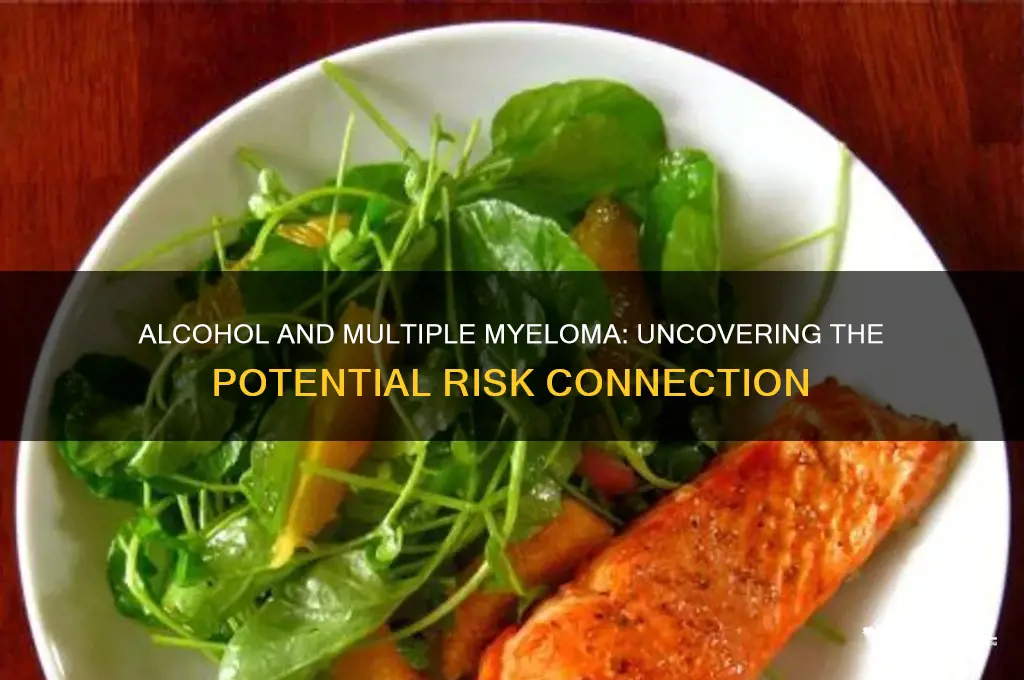 does alcohol consumption increase risk of multiple myeloma