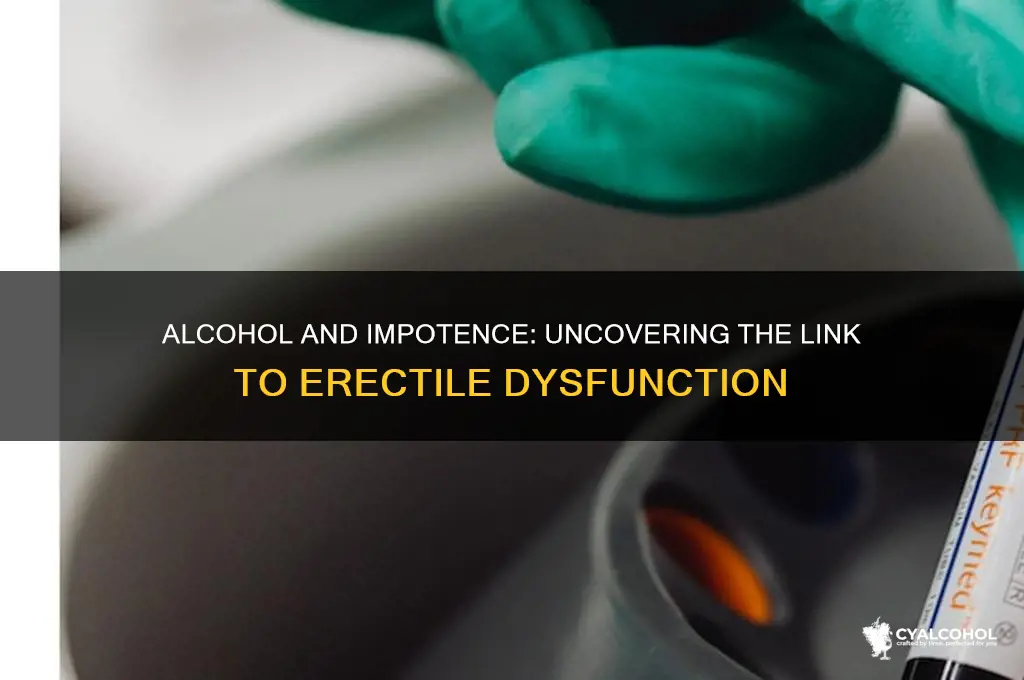does alcohol consumption lead to impotence
