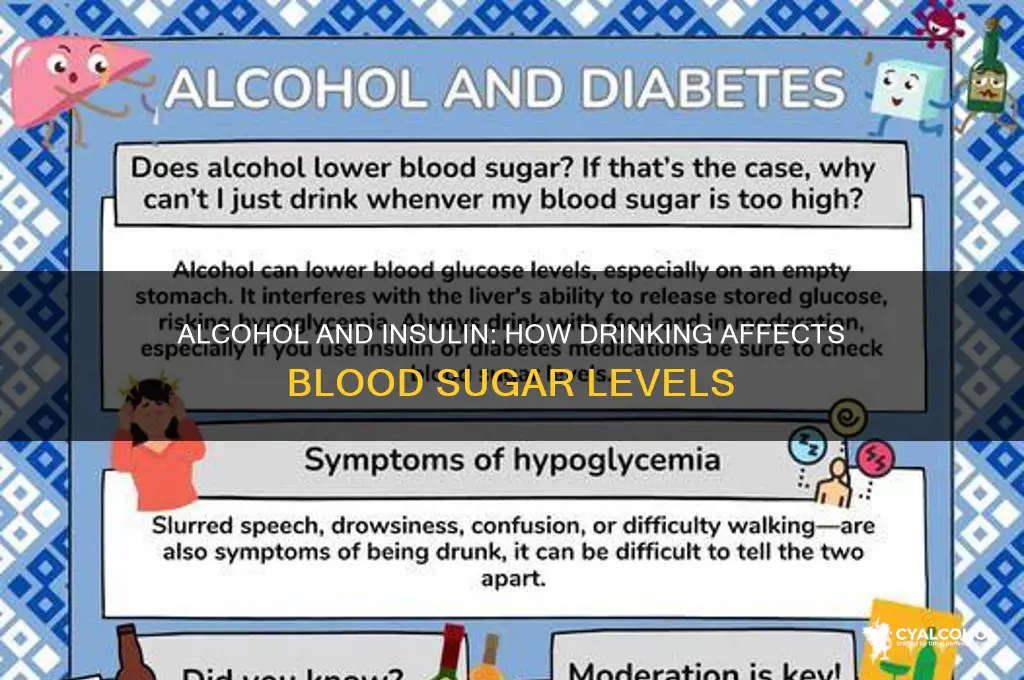 does alcohol consumption raise insulin levels