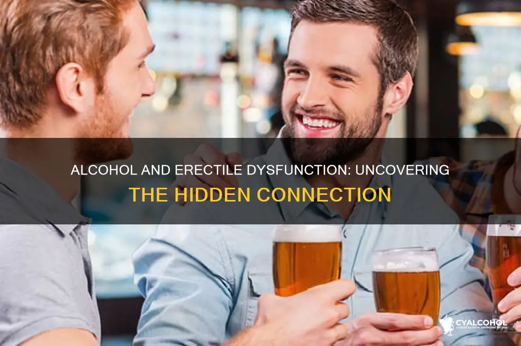 does alcohol contribute to erectile dysfunction