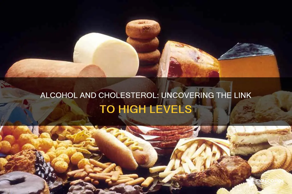 does alcohol contribute to high cholesterol