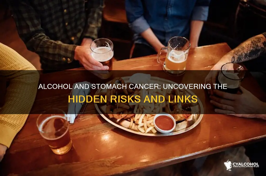 does alcohol contribute to stomach cancer